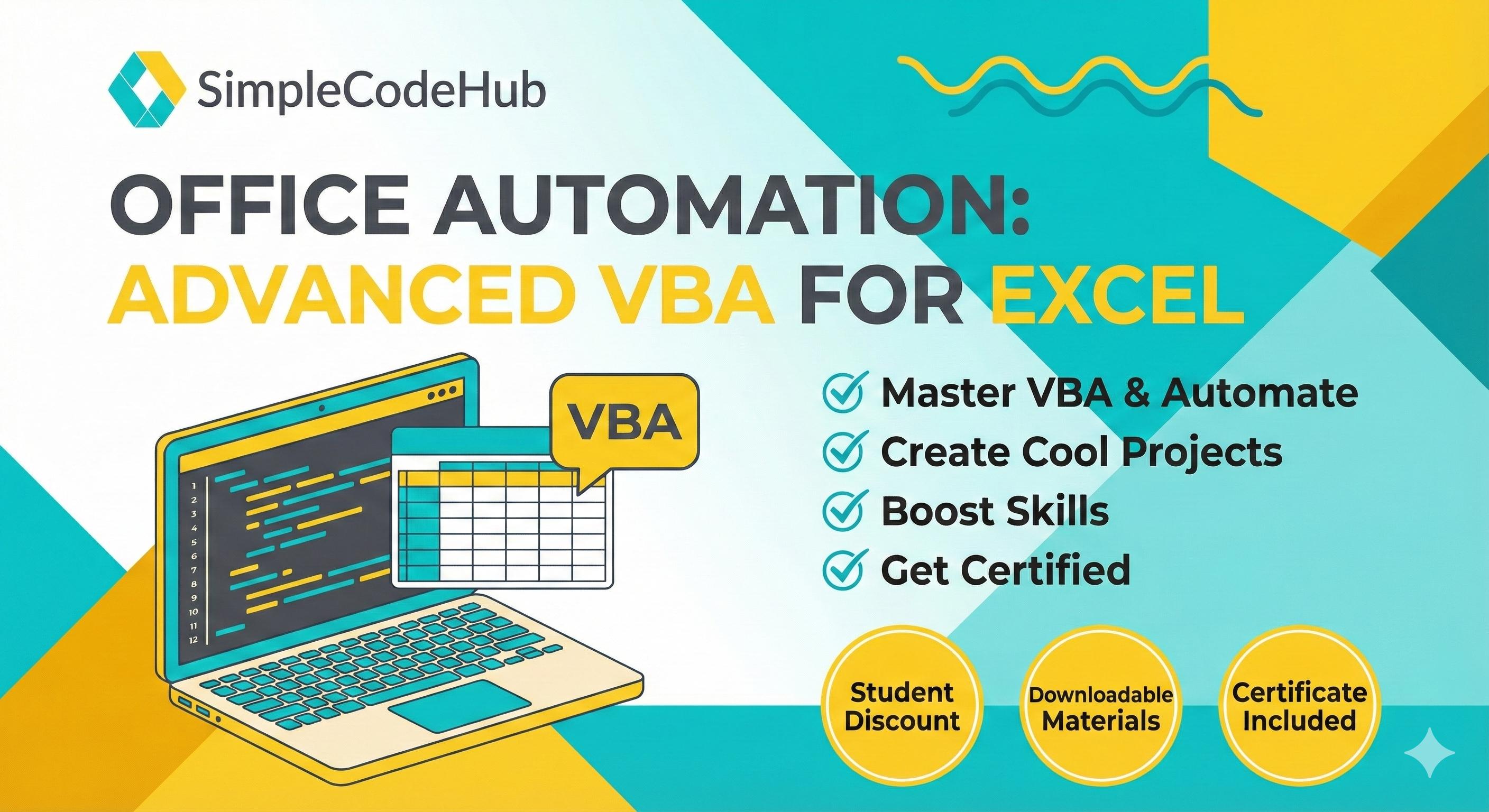 Advanced VBA Programming for Excel